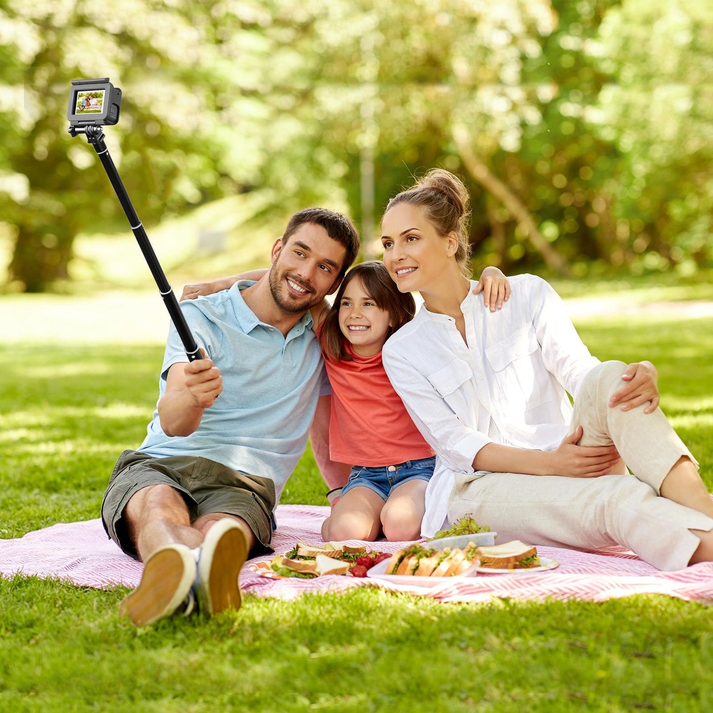 70Cm Selfie Stick With Invisible Adapter For Insta360 One X2 / X3-1915197543415943175