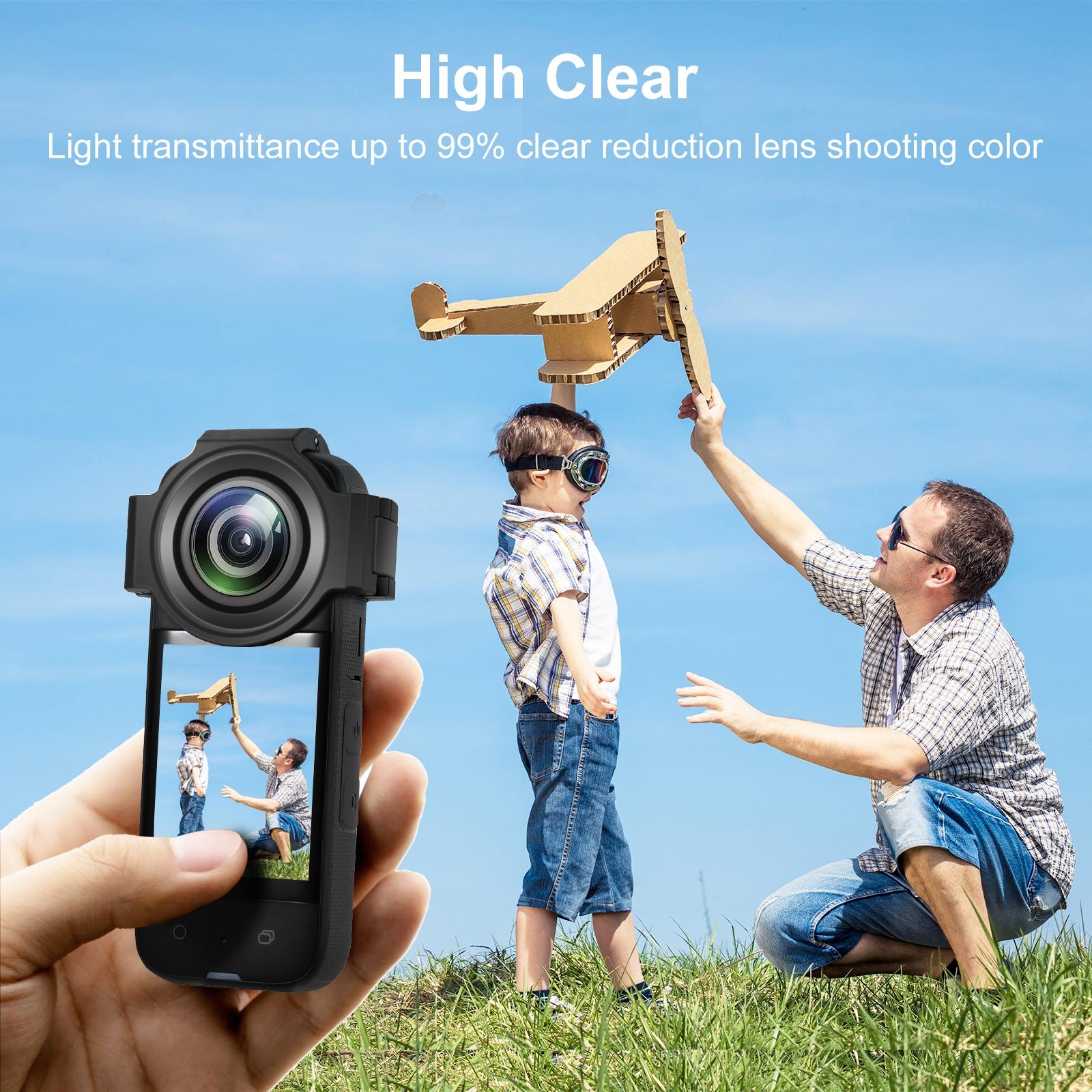 Upgraded Optical Glass Lens Guard For Insta360 X3 - Protective Cover-1915197053659648007