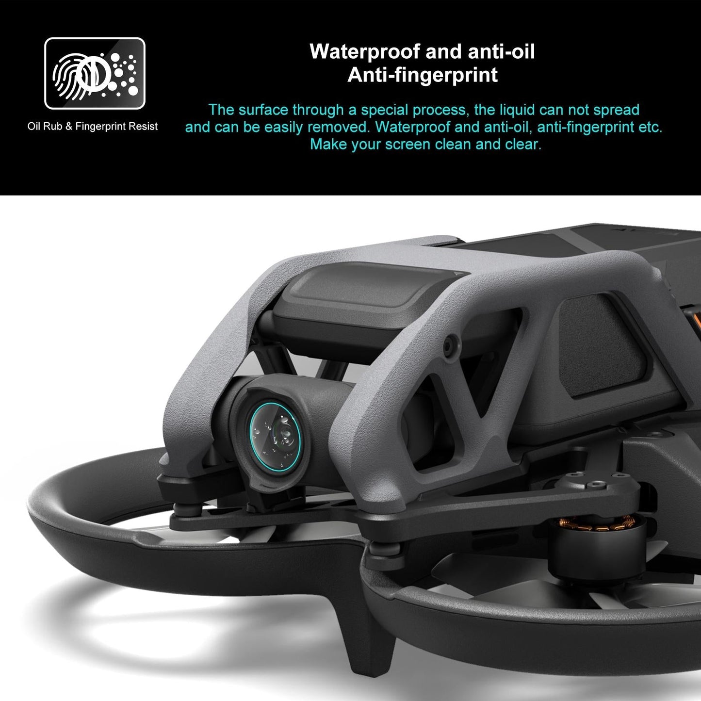 2-Pack Tempe Glass Drone Lens Film For Dji Avata-1915196606848831491