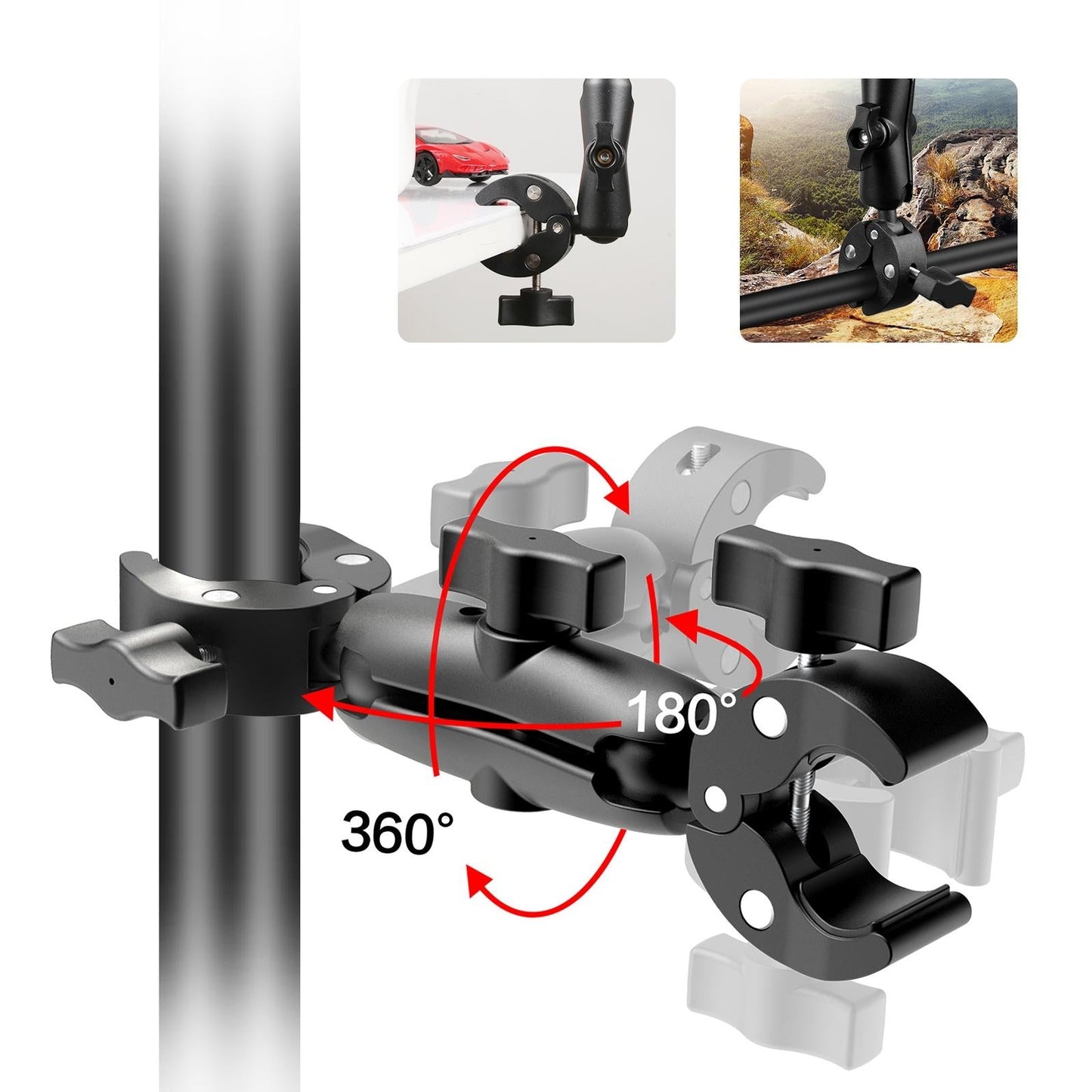 Dualheads Crab Clamp Handlebar Mount For Action Cameras-1915196505841602563