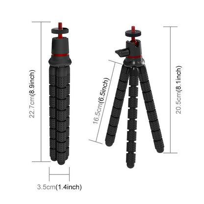 Flexible Mini Octopus Tripod With Remote For Slr Gopro Cellphone-1915198231025946625