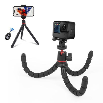 Flexible Mini Octopus Tripod With Remote For Slr Gopro Cellphone-1915198231025946633