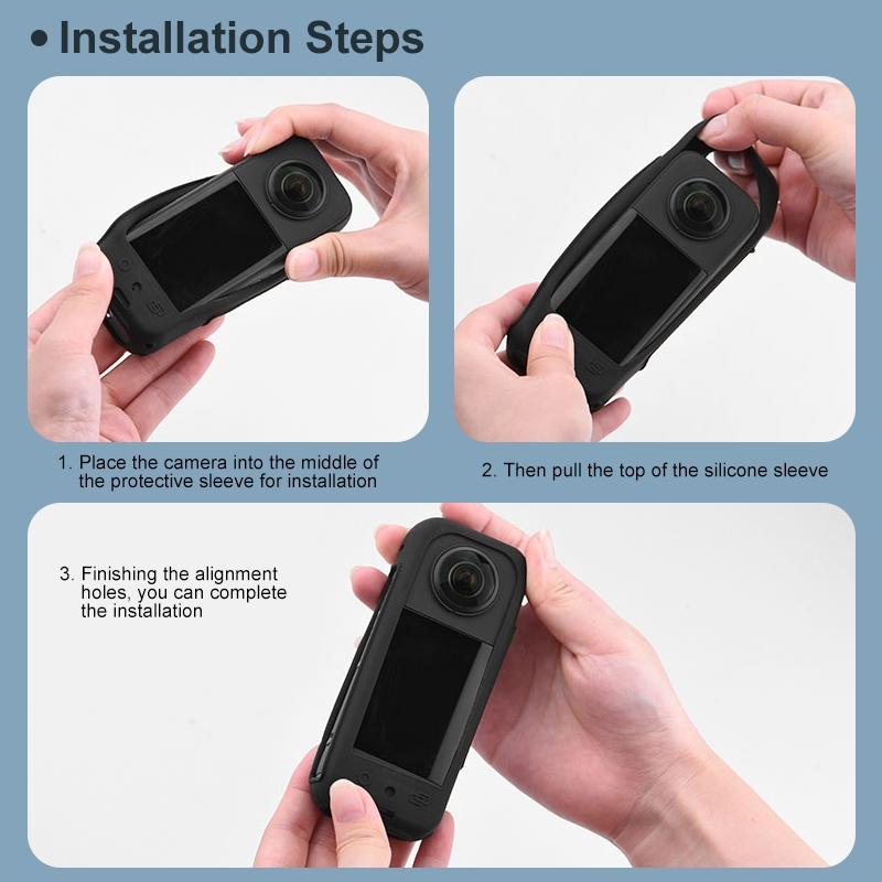 Protective Cover With Hand Strap For Insta360 X3-1915196510547611656