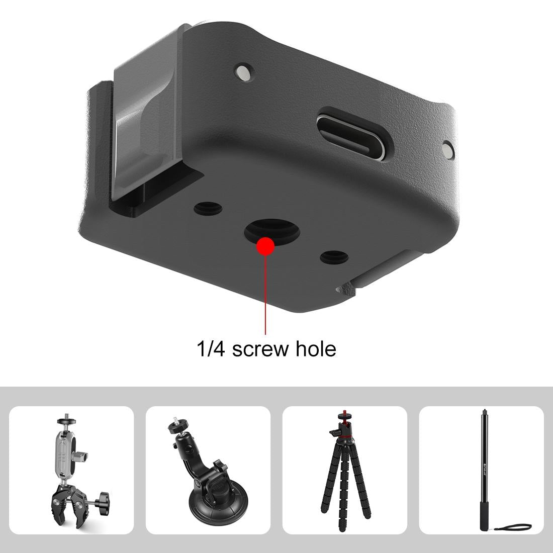 Universal Aluminum Bracket For Dji Pocket 3 Usb C Dock-1915196485998350339