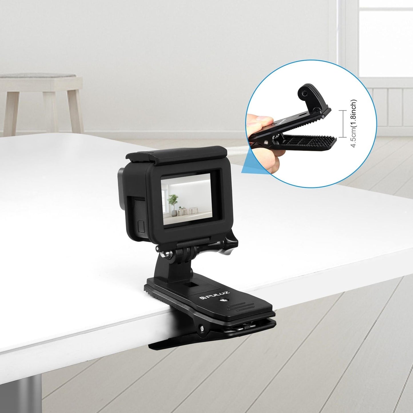 360 Degree Rotating Backpack Hat Mount With Phone Clamp Kit-1915197533559328771