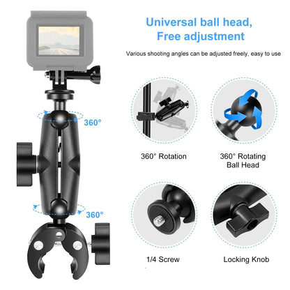 Universal Motorcycle Handlebar Mount For Action Cameras-1915196499055218691