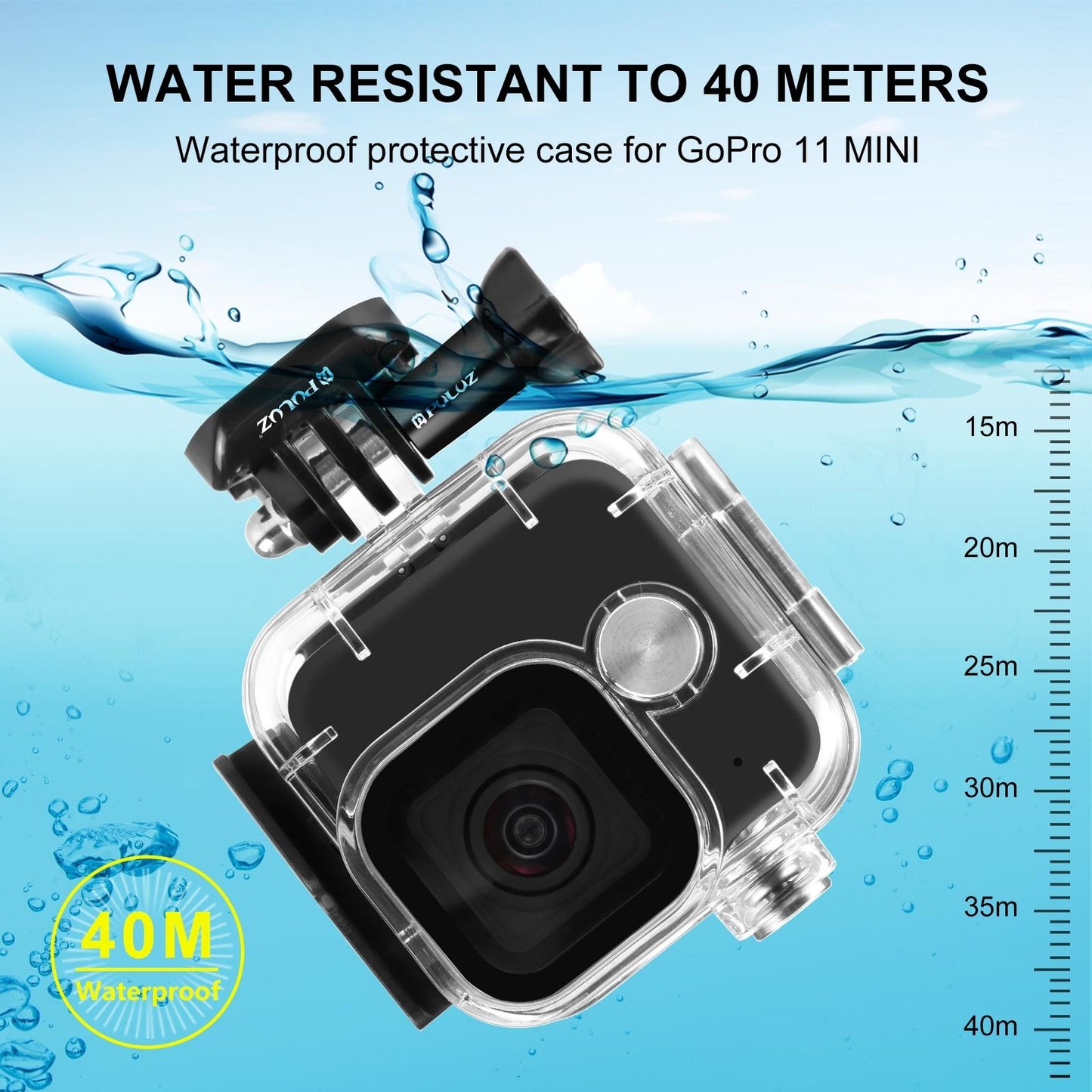 Waterproof Housing Case With Mount And Screw - 40M-1915196605070446596