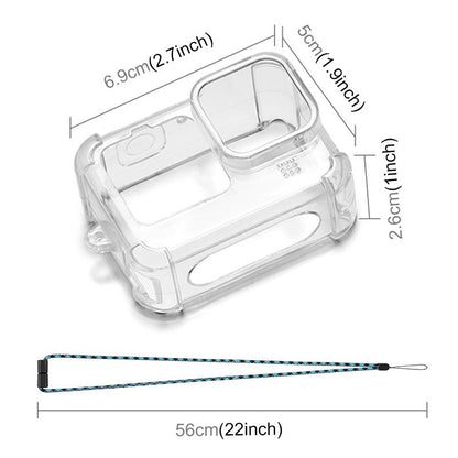 Tpu Case With Lens Cap And Neck Strap For Gopro Hero 9 / 10 / 11 / 12-1915196604000899074