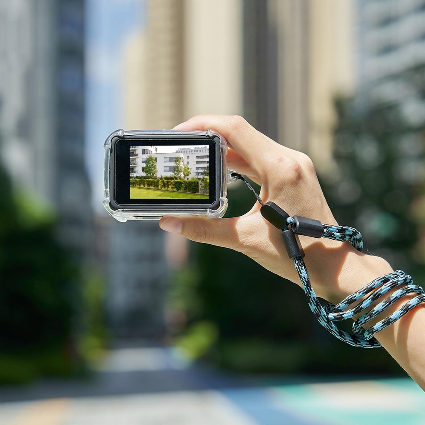 Tpu Case With Lens Cap And Neck Strap For Gopro Hero 9 / 10 / 11 / 12-1915196604000899079