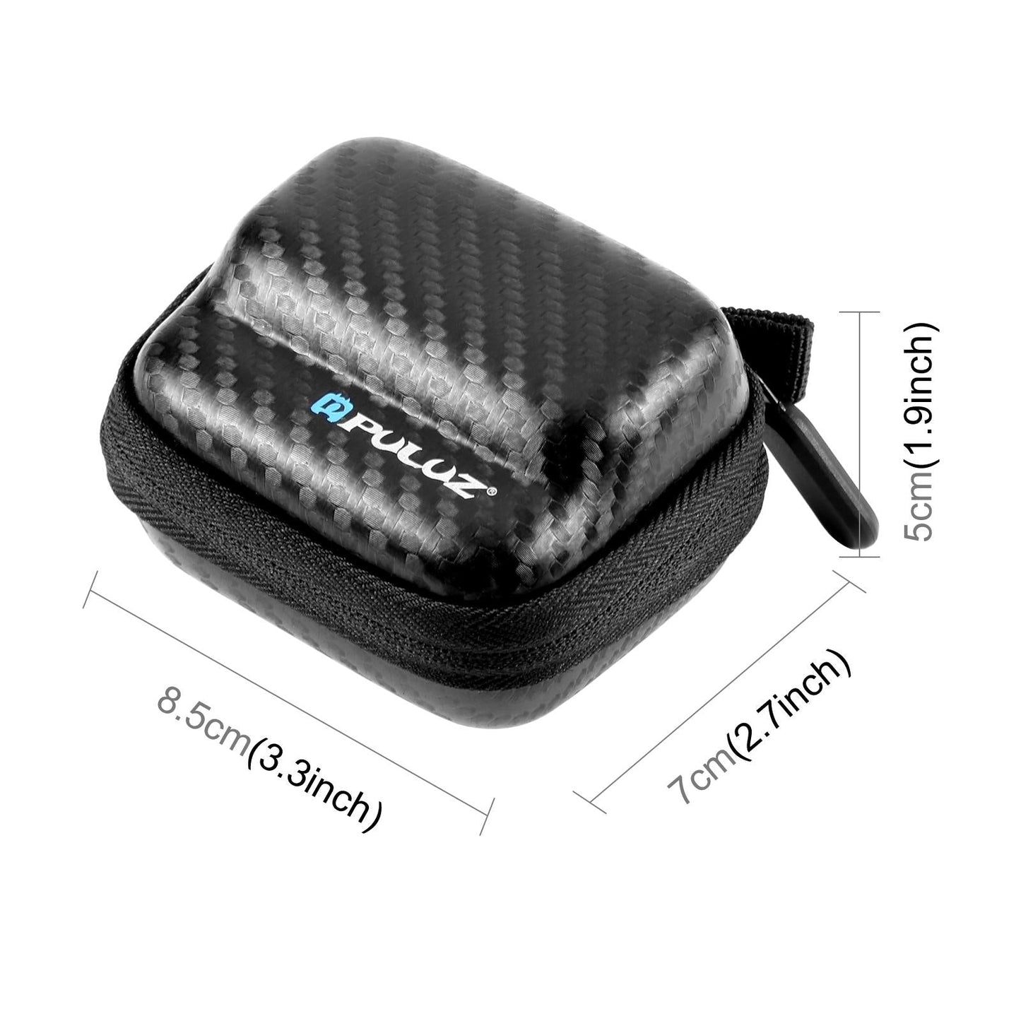 Portable Carbon Fiber Eva Storage Bag For Insta360 Go 3 / 3S Mini Body - Black-1915196754316365827