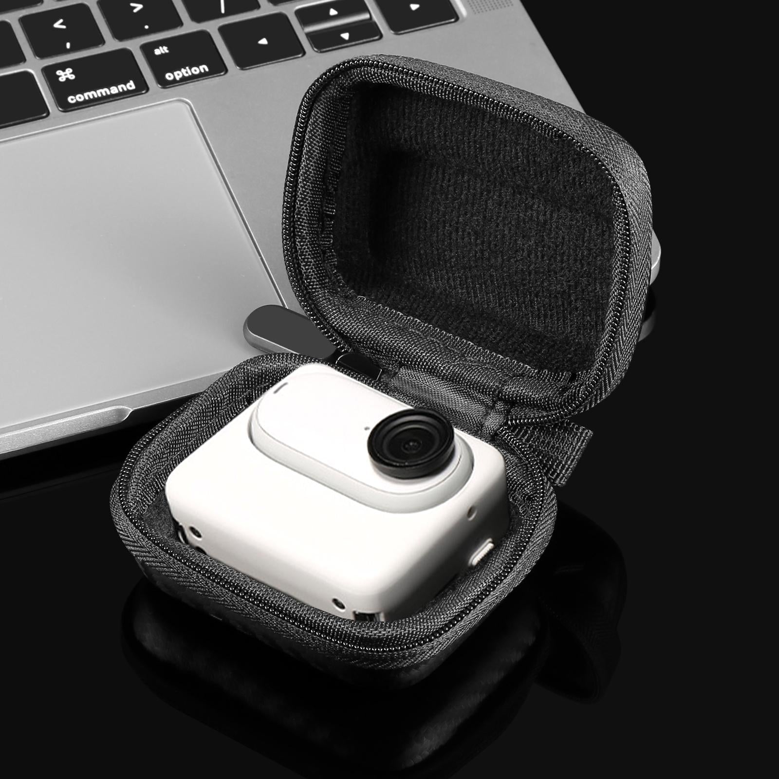 Portable Carbon Fiber Eva Storage Bag For Insta360 Go 3 / 3S Mini Body - Black-1915196754316365830