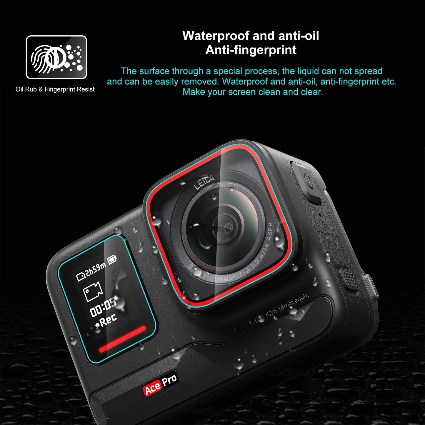 Tempered Glass Film For Rear And Front Screen - 3 In 1-1915196603237535746