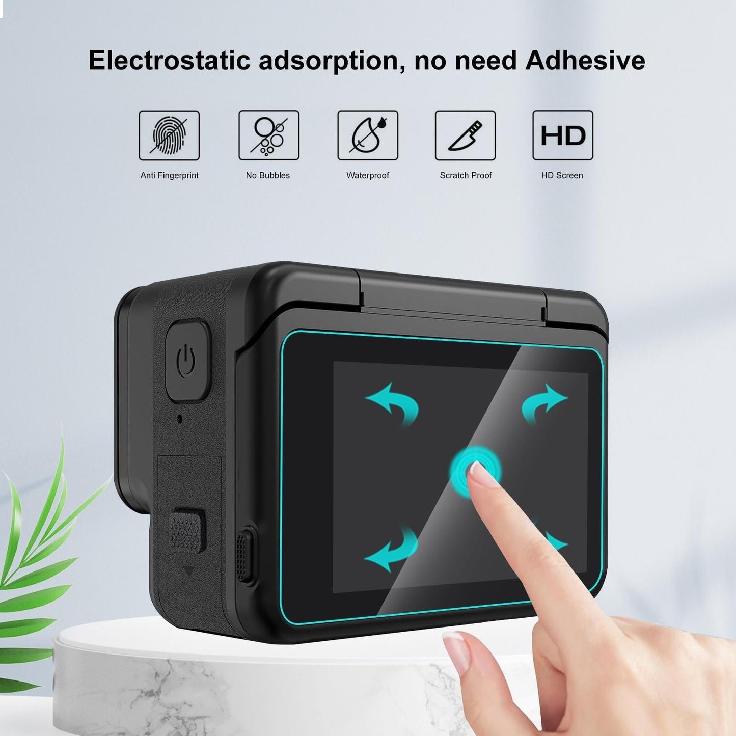 Tempered Glass Film For Rear And Front Screen - 3 In 1-1915196603237535747