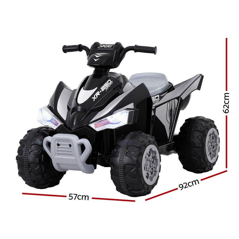 Kids Ride-On ATV Quad Motorbike | 12V Electric Outdoor Toy | Twin Motors | Black