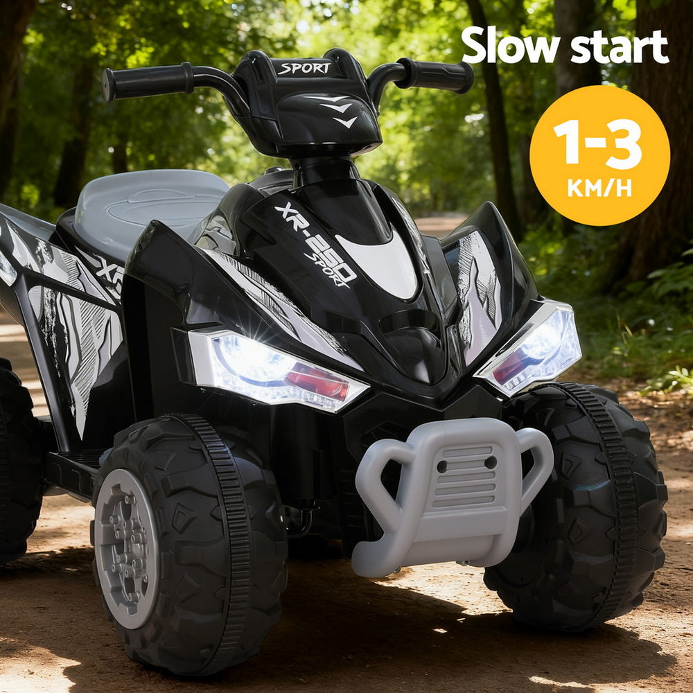 Kids Ride-On ATV Quad Motorbike | 12V Electric Outdoor Toy | Twin Motors | Black
