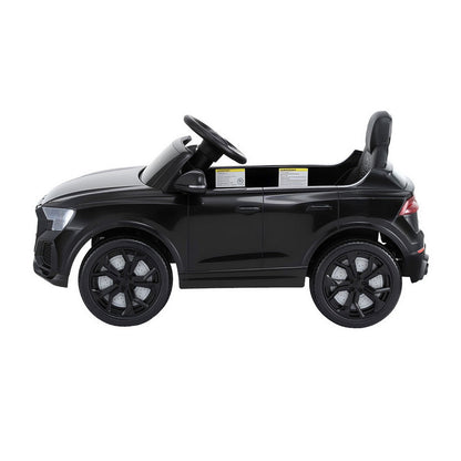 Kids Ride On Car Licensed RSQ8 Electric Toy Black Remote 12V Cars Black