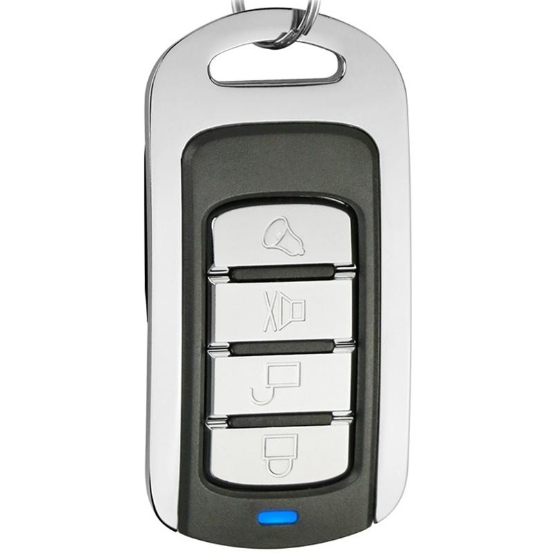 4-Button Metal Remote For Car Garage Door - 433Mhz-1915197109313867777