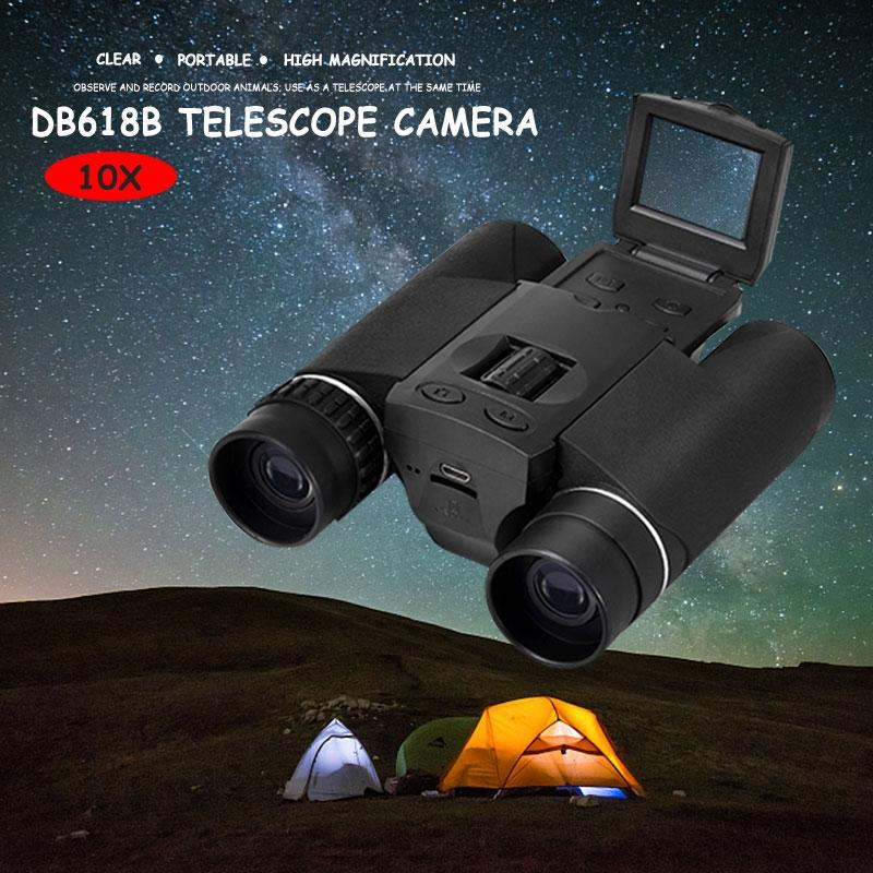 10X25 Zoom Binocular Telescope With Hd Digital Camera And 1.5 Lcd Screen - Black-1915197231410057222