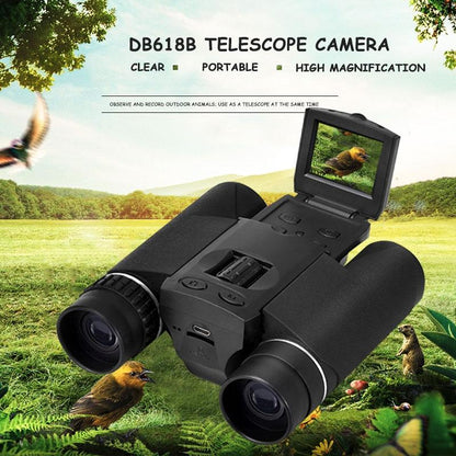 10X25 Zoom Binocular Telescope With Hd Digital Camera And 1.5 Lcd Screen - Black-1915197231410057223
