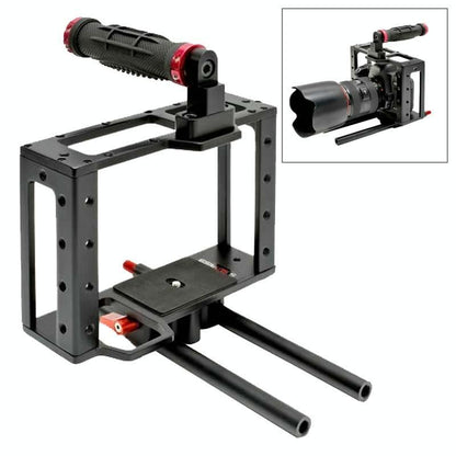 Camera Cage Handle Kit For Slr Camera - Black & Red-1915197213009645569