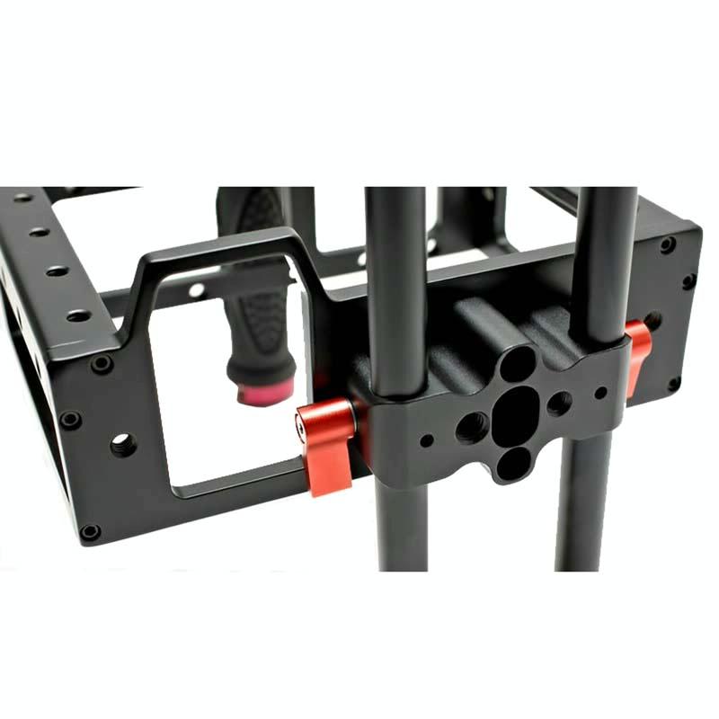 Camera Cage Handle Kit For Slr Camera - Black & Red-1915197213009645572