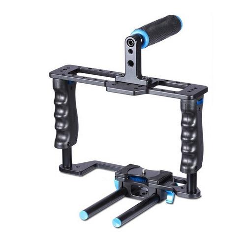 Camera Stabilizer With Protective Cage Handle And Top Set-1915197386234400769