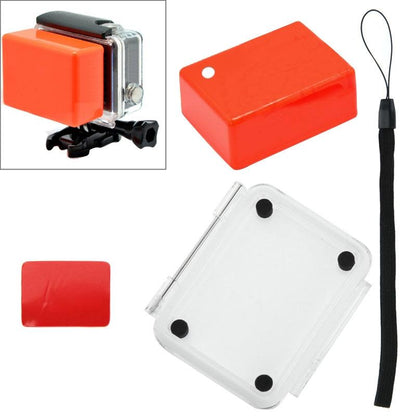 Waterproof Floaty Sponge Case With Adhesive Sticker And Lanyard For Sj4000 / Sj5000 / Sj6000 - Backdoor Cover-1915198233546723328