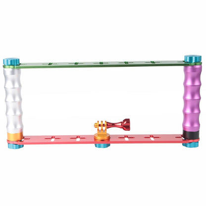 Aluminum Dual Grip Stabilizer For Action Cameras With Jaws Flex Clamp Mount-1915197572574744577