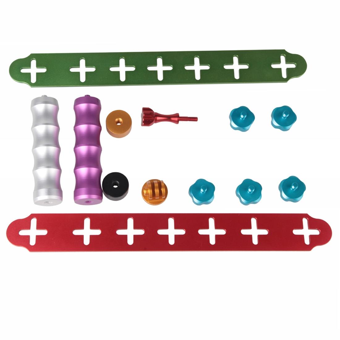 Aluminum Dual Grip Stabilizer For Action Cameras With Jaws Flex Clamp Mount-1915197572574744579