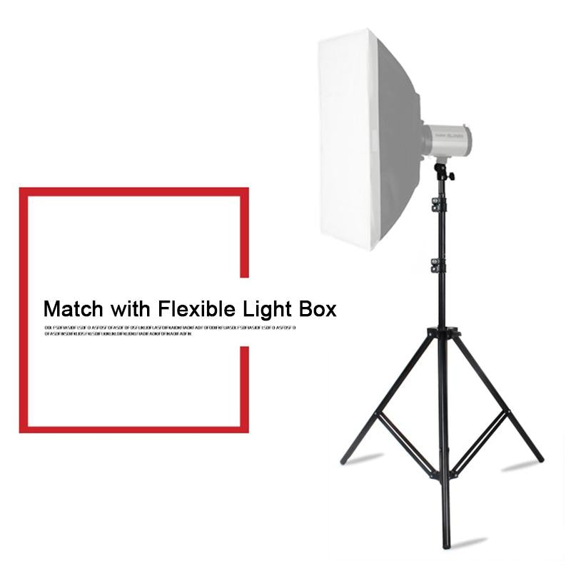 Professional Aluminum Lighting Stand For Studio Flash - 68-200Cm Height Black-1915197031492751367