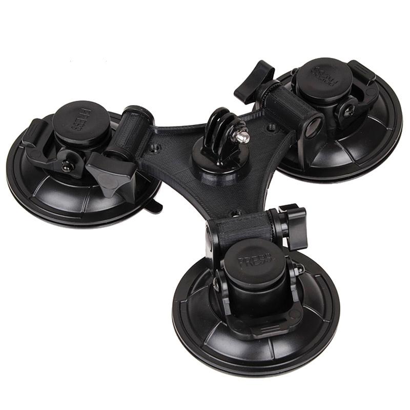 Triangle Suction Cup Mount For Action Cameras With Screwdriver-1915197563175309313