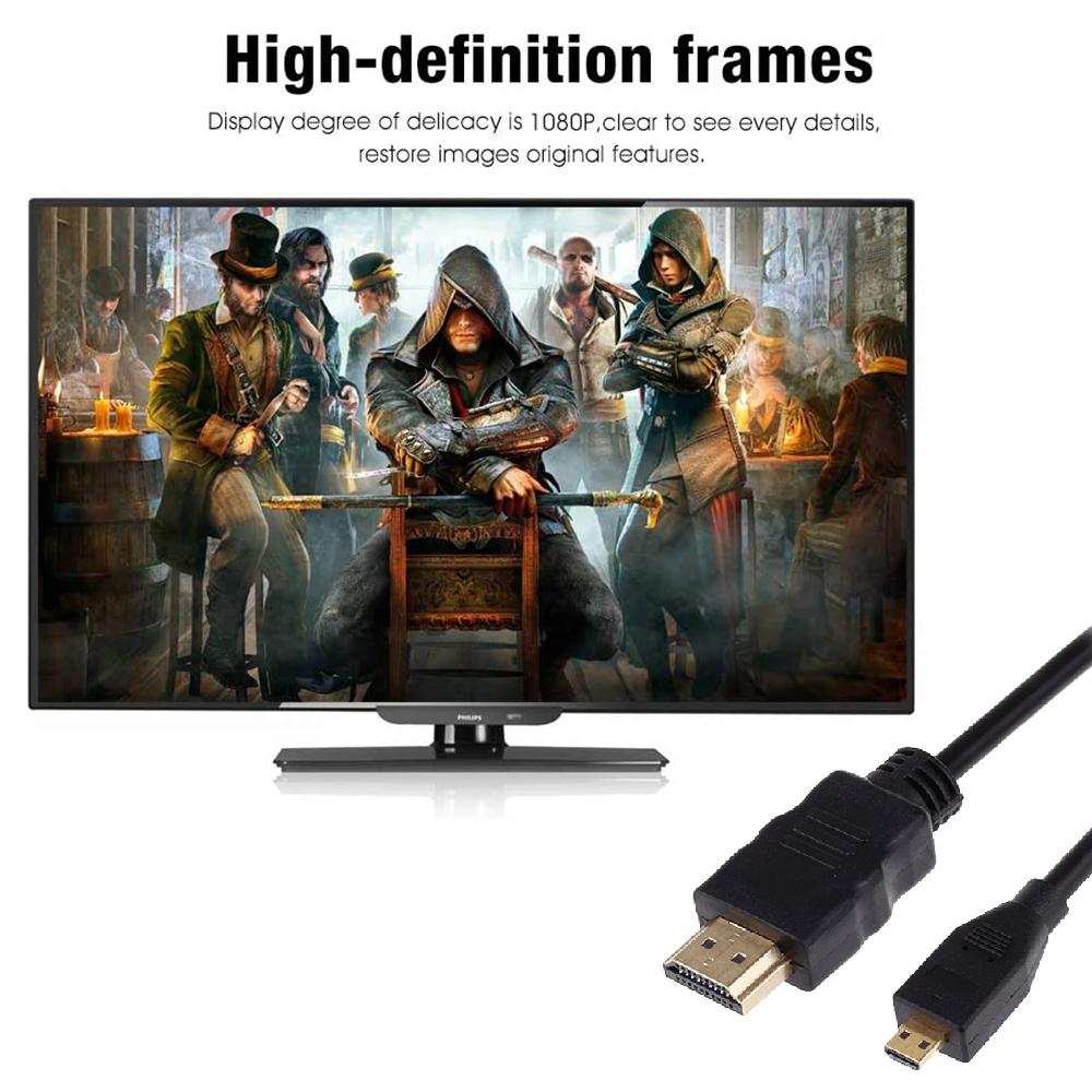 Full Hd 1080P Micro Hdmi Cable For Xiaomi Xiaoyi - 1.5M-1915197215383621635