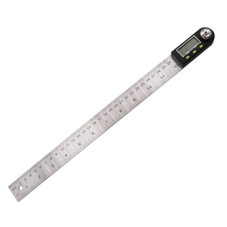 2-In-1 Digital Angle Finder Protractor - 300Mm Goniometer Ruler-1915198424450469889