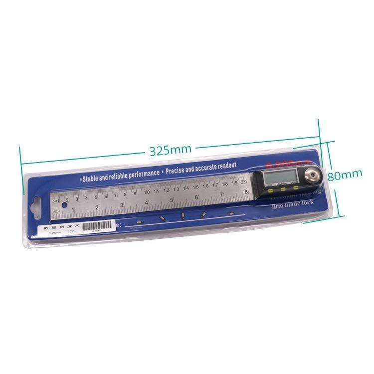 2-In-1 Digital Angle Finder Protractor - 300Mm Goniometer Ruler-1915198424450469892