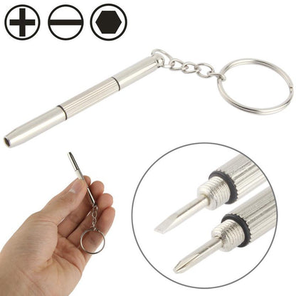Versatile 3-In-1 Mini Screwdriver Keychain For Watch Phone Camera And Glasses-1915197725465513986