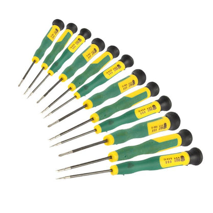 12-Piece Precision Screwdriver Set For Repairing T2-T8 Devices - Green-1915198058858156032