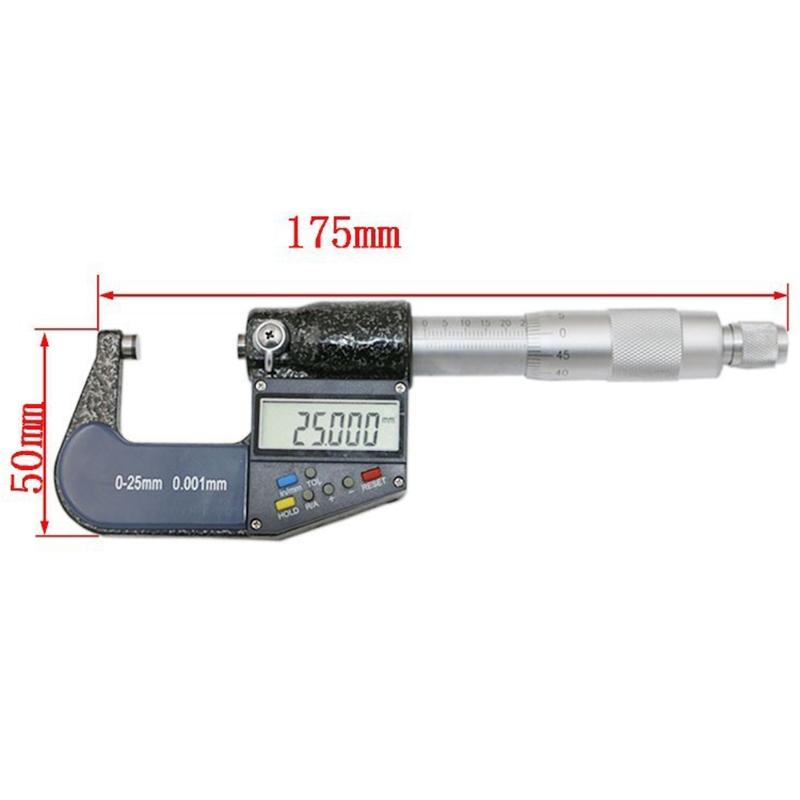 1 Inch Digital Micrometer - 25Mm 0.001Mm Resolution-1915197945666473985