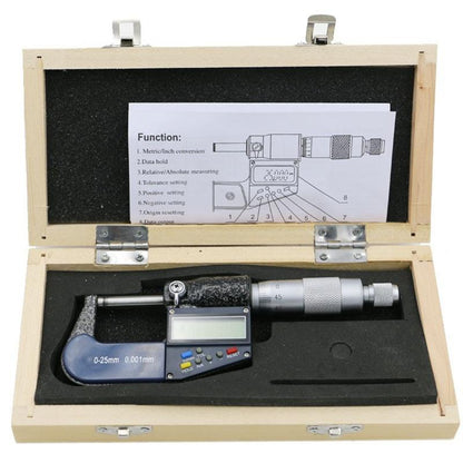 1 Inch Digital Micrometer - 25Mm 0.001Mm Resolution-1915197945666473988