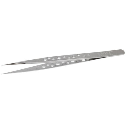Premium Steel Straight Tweezers - Anti-Magnetic Anti-Acid High Hardness-1915197221230481410