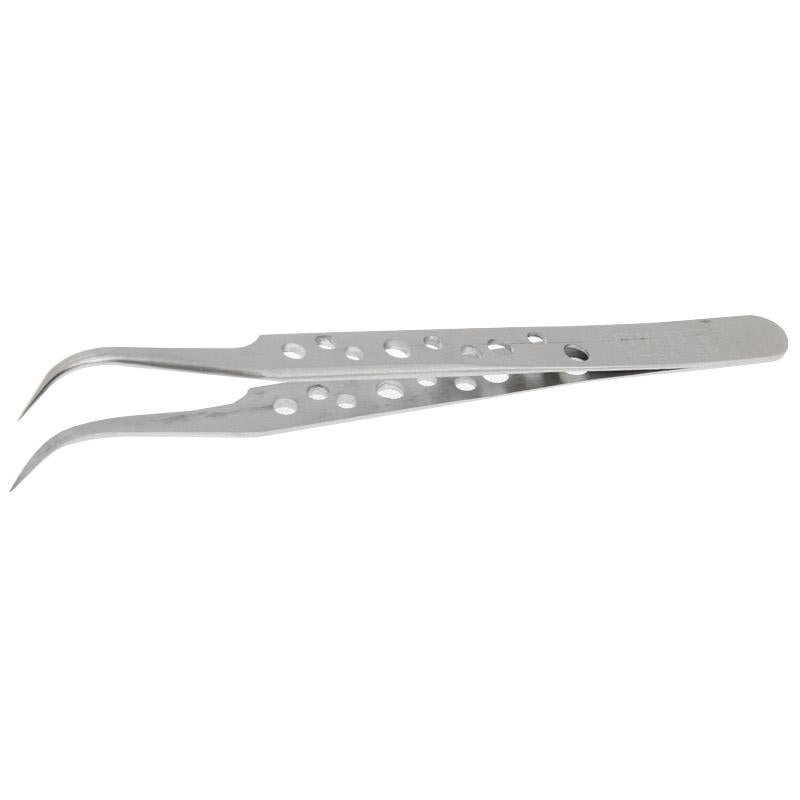 Curved Steel Tweezers - High Hardness Anti-Magnetic Anti-Acid-1915196980666175490