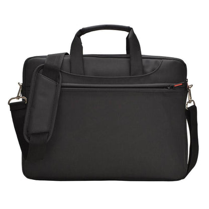 Waterproof Nylon Laptop Bag - 15.6 Inch One Shoulder Portable - Black-1915197878360477700