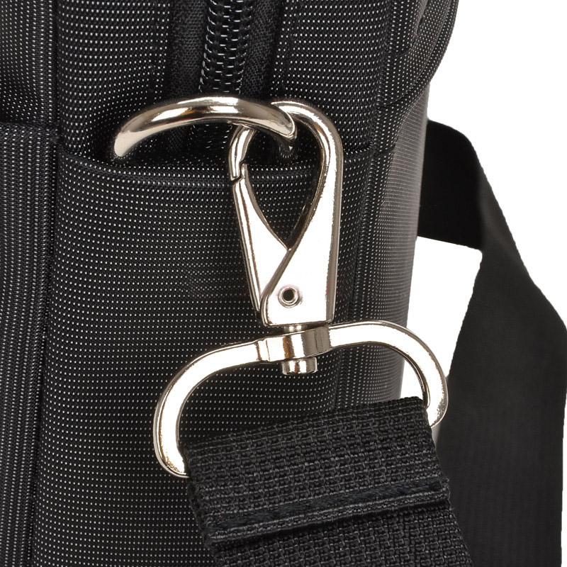 Waterproof Nylon Laptop Bag - 15.6 Inch One Shoulder Portable - Black-1915197878360477701