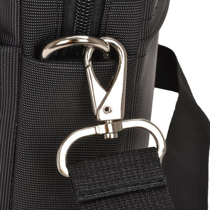 Waterproof Nylon Laptop Bag - 15.6 Inch One Shoulder Portable - Black-1915197878360477701