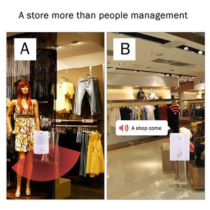 Wireless Infrared Doorbell Alarm For Home / Office - 2 Sensors-1915197714916839429