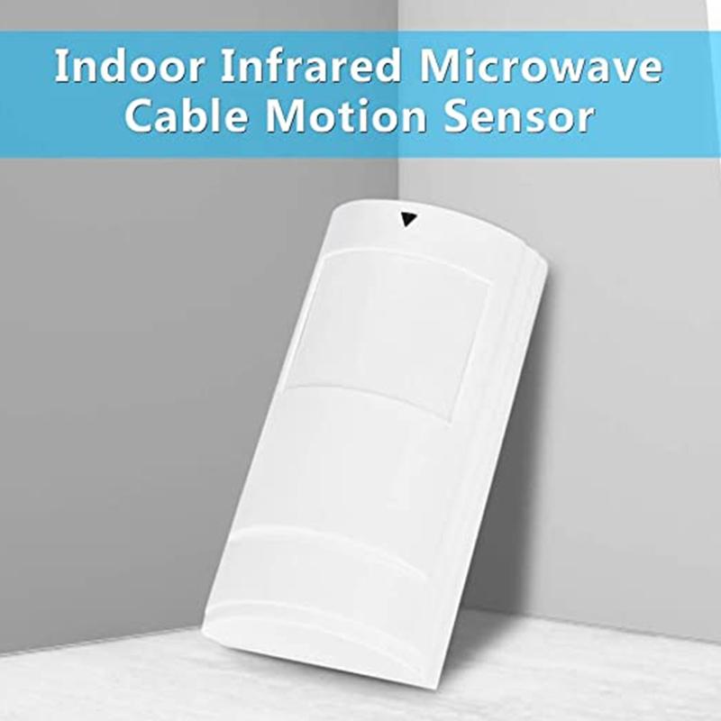 Wireless Dual Motion Detector - Infrared & Microwave White-1915197758973808643