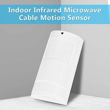 Wireless Dual Motion Detector - Infrared & Microwave White-1915197758973808643