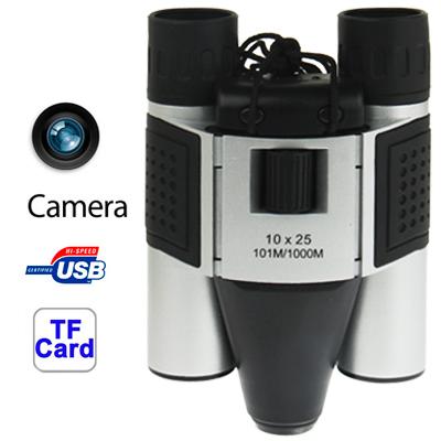 5-In-1 Binocular Camera With Video Digital Pc Cam And Tf Card Reader - 10X25Mm 101M / 1000M Field Of View - Compact Size-1915197401744936960