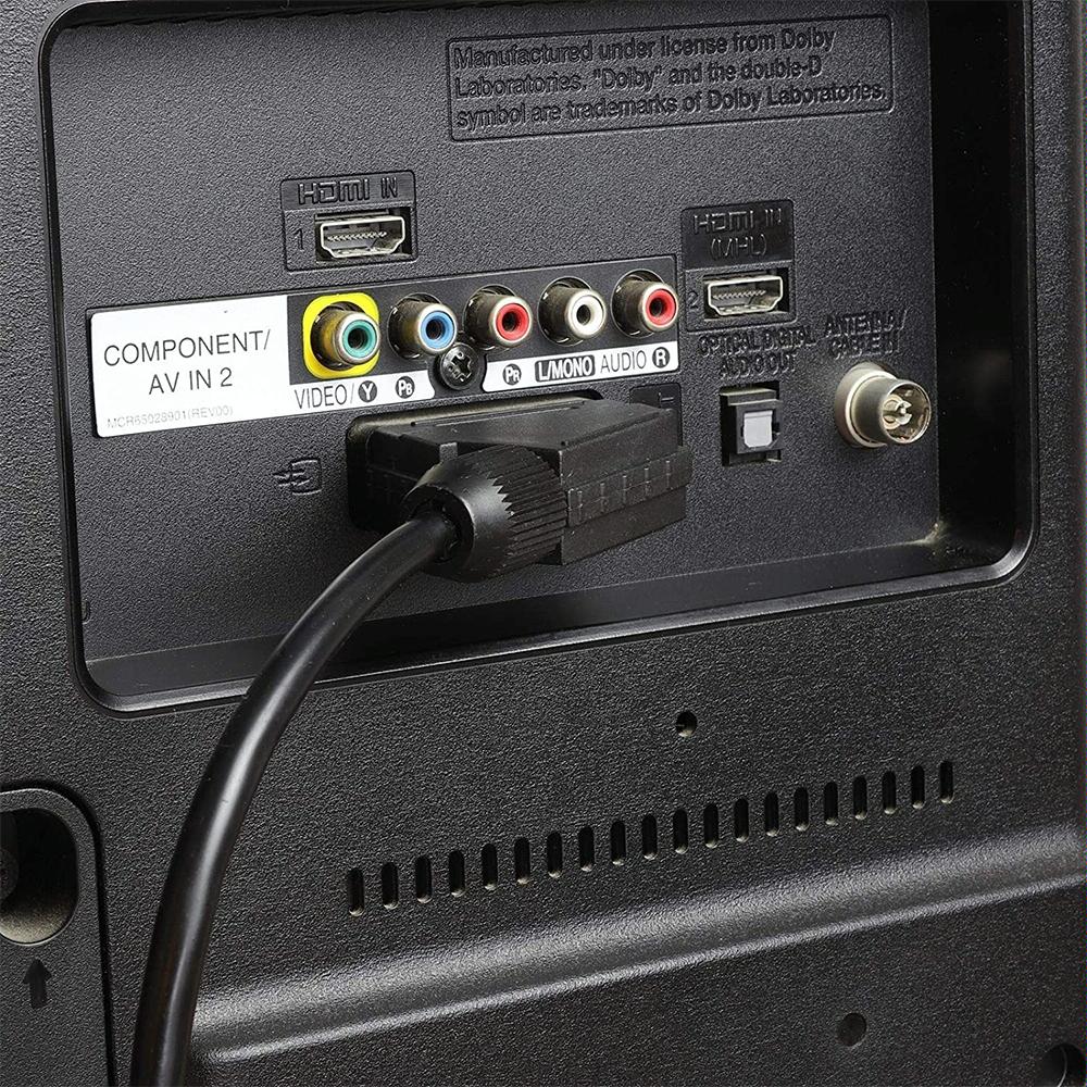 1.5M Scart To Scart Cable For Dvd / Hdtv / Av / Tv - 20 Pin-1922443408924872707