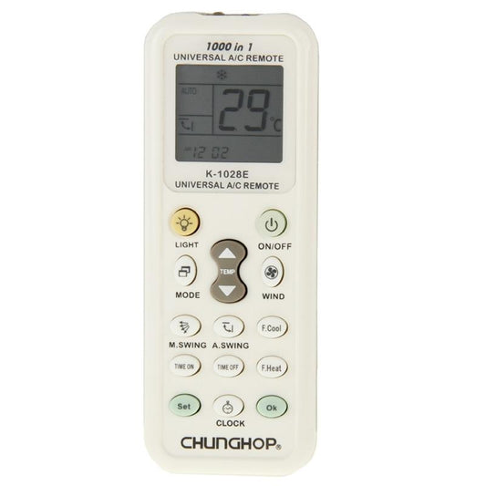 Universal A / C Remote Controller With Flashlight - 1000 Functions - White-1915198275288436737