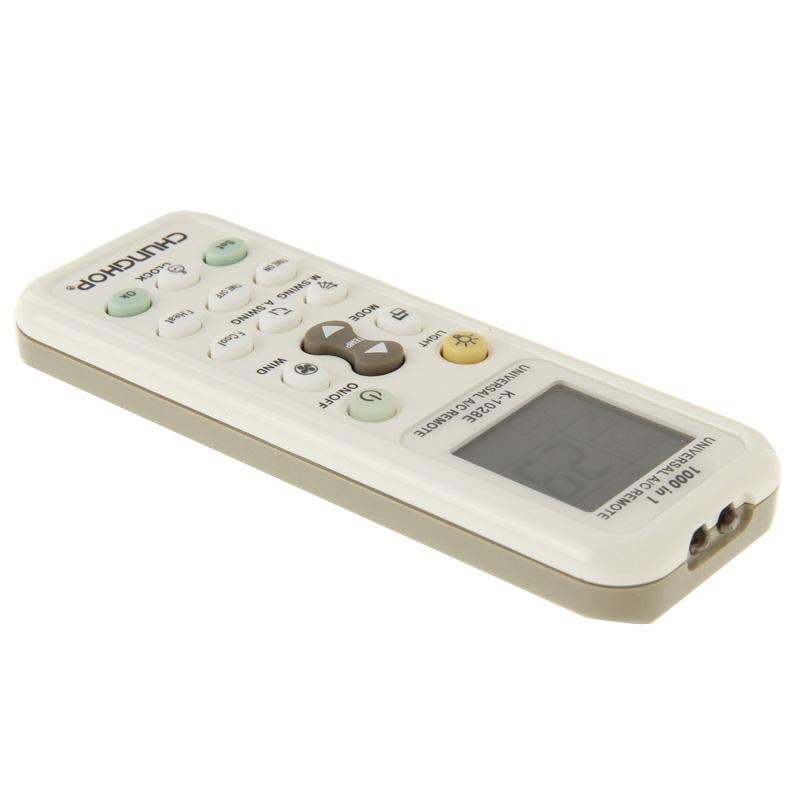 Universal A / C Remote Controller With Flashlight - 1000 Functions - White-1915198275288436739